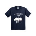 thumbnail image 1 of Inktastic Pyrenees Life is Ruff Great Pyrenees Youth T-Shirt, 1 of 5