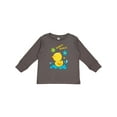 thumbnail image 1 of Inktastic Quack Quack Cute Duckling with Flowers Boys or Girls Long Sleeve Toddler T-Shirt, 1 of 5