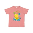 thumbnail image 1 of Inktastic Quack Quack Cute Duckling with Flowers Boys or Girls Toddler T-Shirt, 1 of 5