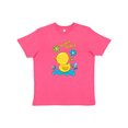 thumbnail image 1 of Inktastic Quack Quack Cute Duckling with Flowers Youth T-Shirt, 1 of 5