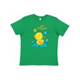 thumbnail image 1 of Inktastic Quack Quack Cute Duckling with Flowers Youth T-Shirt, 1 of 4