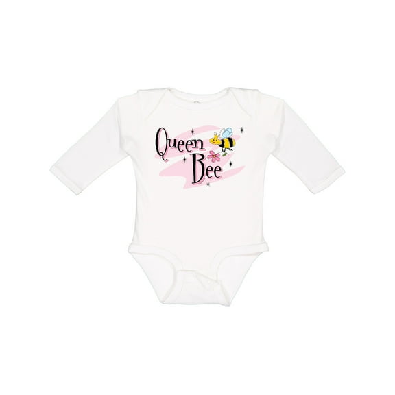 Inktastic Queen Bee Girls Long Sleeve Baby Bodysuit