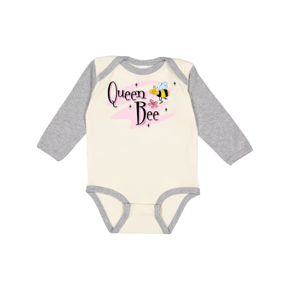 Inktastic Queen Bee Girls Long Sleeve Baby Bodysuit