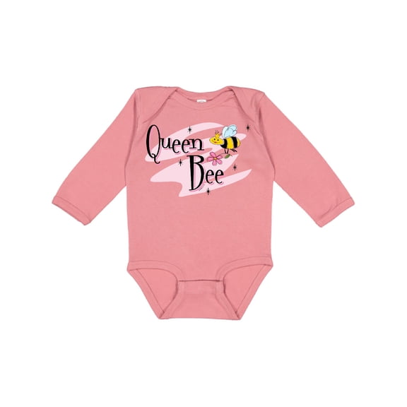Inktastic Queen Bee Girls Long Sleeve Baby Bodysuit
