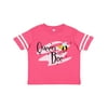 Actual Color: Football Pink and White, Clothing Size: 5/6T