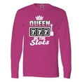 thumbnail image 1 of Inktastic Queen of the Slots Long Sleeve T-Shirt, 1 of 5