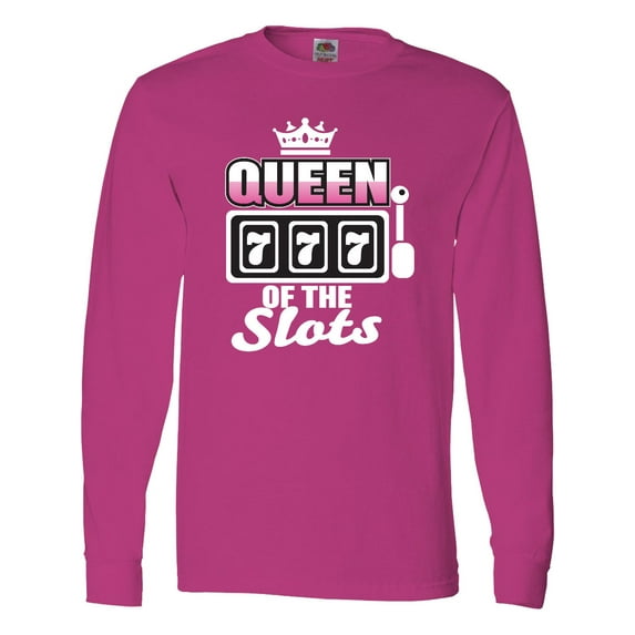 Inktastic Queen of the Slots Long Sleeve T-Shirt