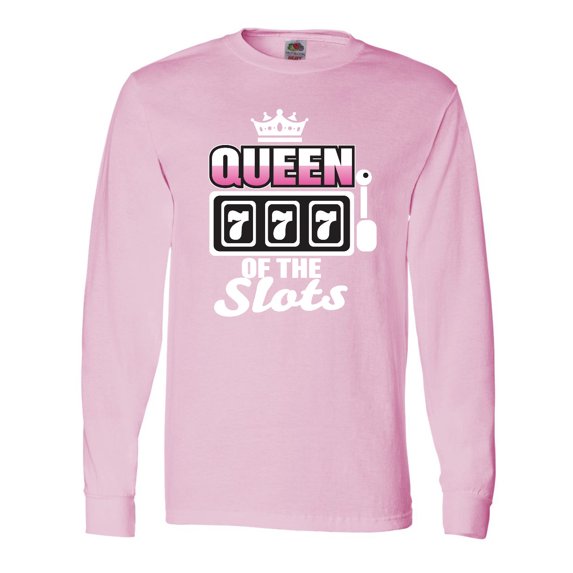 Inktastic Queen of the Slots Long Sleeve T-Shirt