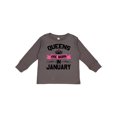 thumbnail image 1 of Inktastic Queens Are Born in January Boys or Girls Long Sleeve Toddler T-Shirt, 1 of 5