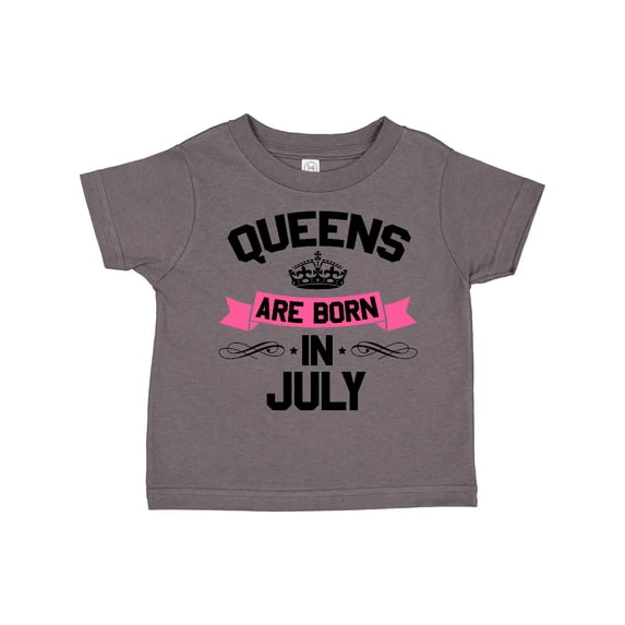 Inktastic Queens Are Born in July Boys or Girls Toddler T-Shirt