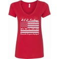 thumbnail image 1 of Inktastic R.e.d. Fridays Until They Come Home Remember Everyone Deployed Women's V-Neck T-Shirt, 1 of 5