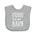 thumbnail image 1 of Inktastic RAISED in a BARN in White Boys or Girls Baby Bib, 1 of 4