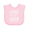 thumbnail image 1 of Inktastic RAISED in a BARN in White Boys or Girls Baby Bib, 1 of 4