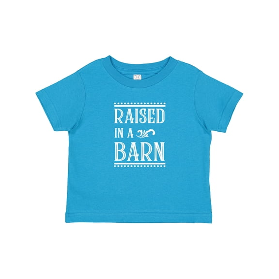 Inktastic RAISED in a BARN in White Boys or Girls Baby T-Shirt