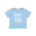 thumbnail image 1 of Inktastic RAISED in a BARN in White Boys or Girls Baby T-Shirt, 1 of 5