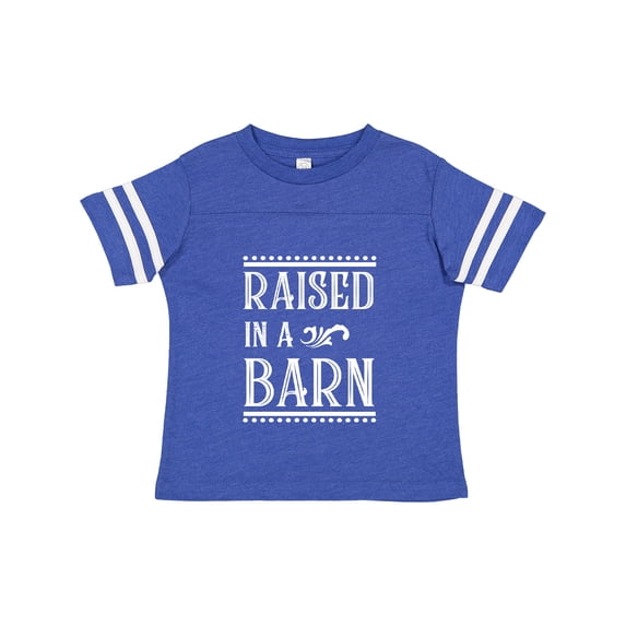 Inktastic RAISED in a BARN in White Boys or Girls Toddler T-Shirt