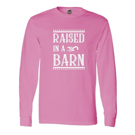 Inktastic RAISED in a BARN in White Long Sleeve T-Shirt