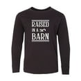 thumbnail image 1 of Inktastic RAISED in a BARN in White Long Sleeve Youth T-Shirt, 1 of 5