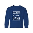 thumbnail image 1 of Inktastic RAISED in a BARN in White Long Sleeve Youth T-Shirt, 1 of 5