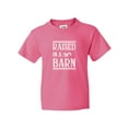 thumbnail image 1 of Inktastic RAISED in a BARN in White Youth T-Shirt, 1 of 5
