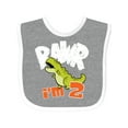 thumbnail image 1 of Inktastic RAWR I'm 2 Baby Tyranosaurus Rex Boys or Girls Baby Bib, 1 of 4