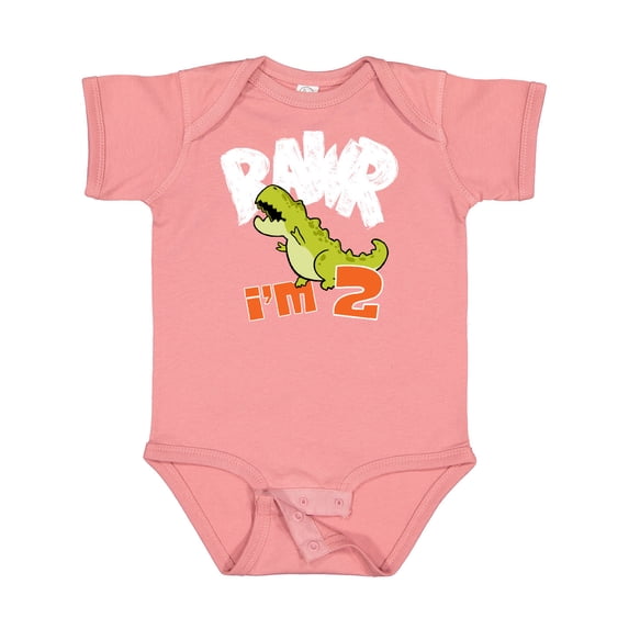 Inktastic RAWR I'm 2 Baby Tyranosaurus Rex Boys or Girls Baby Bodysuit