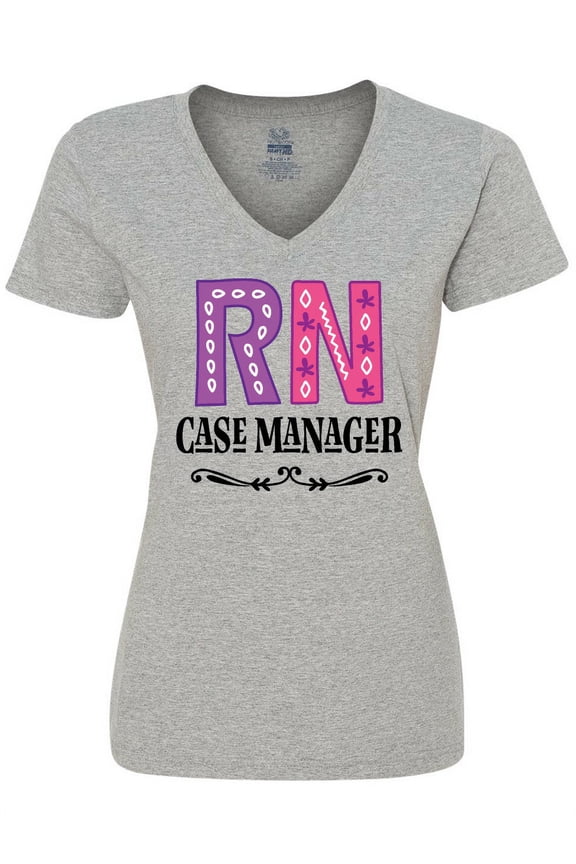RN Case Manager Nurse Women's V-Neck T-Shirt