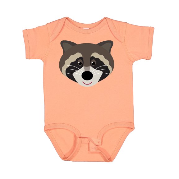 Inktastic Raccoon Animal Face Boys or Girls Baby Bodysuit