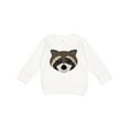 thumbnail image 1 of Inktastic Raccoon Animal Face Toddler Sweatshirt, 1 of 4