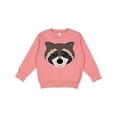 thumbnail image 1 of Inktastic Raccoon Animal Face Toddler Sweatshirt, 1 of 4