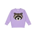 thumbnail image 1 of Inktastic Raccoon Animal Face Toddler Sweatshirt, 1 of 4