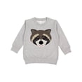 thumbnail image 1 of Inktastic Raccoon Animal Face Toddler Sweatshirt, 1 of 4