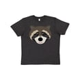 thumbnail image 1 of Inktastic Raccoon Animal Face Youth T-Shirt, 1 of 5
