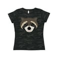 thumbnail image 1 of Inktastic Raccoon Animal face Women's T-Shirt, 1 of 5