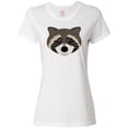 thumbnail image 1 of Inktastic Raccoon Animal face Women's T-Shirt, 1 of 5