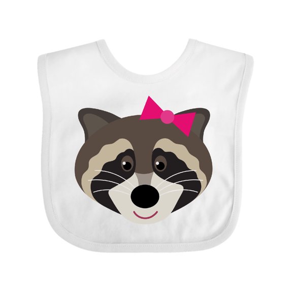 Inktastic Raccoon Girl Animal Girls Baby Bib
