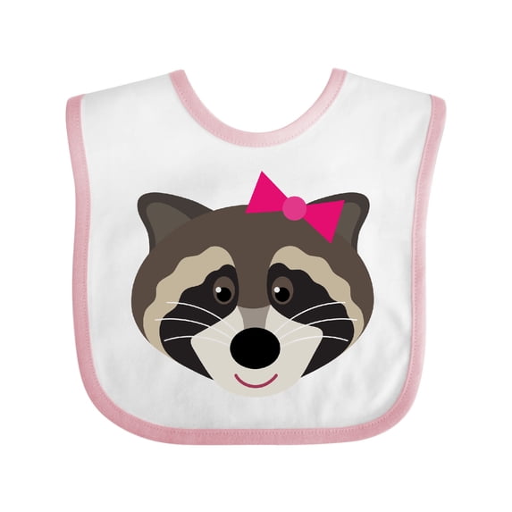Inktastic Raccoon Girl Animal Girls Baby Bib