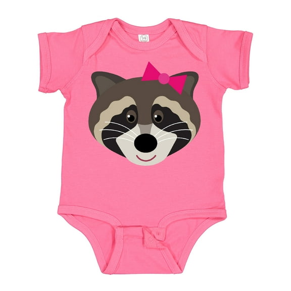 Inktastic Raccoon Girl Animal Girls Baby Bodysuit