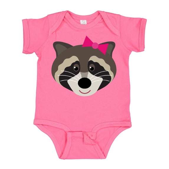Inktastic Raccoon Girl Animal Girls Baby Bodysuit