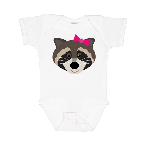 Inktastic Raccoon Girl Animal Girls Baby Bodysuit