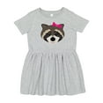 thumbnail image 1 of Inktastic Raccoon Girl Animal Girls Toddler Dress, 1 of 5
