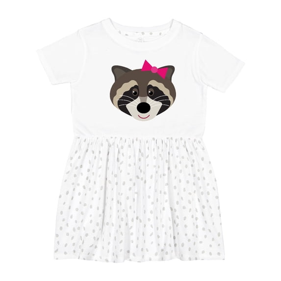 Inktastic Raccoon Girl Animal Girls Toddler Dress