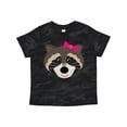 thumbnail image 1 of Inktastic Raccoon Girl Animal Girls Toddler T-Shirt, 1 of 5