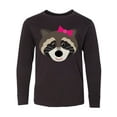 thumbnail image 1 of Inktastic Raccoon Girl Animal Long Sleeve Youth T-Shirt, 1 of 5