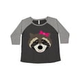 thumbnail image 1 of Inktastic Raccoon Girl Animal Women's Plus Size T-Shirt, 1 of 5