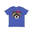 thumbnail image 1 of Inktastic Raccoon Girl Animal Youth T-Shirt, 1 of 5