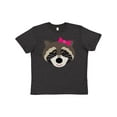thumbnail image 1 of Inktastic Raccoon Girl Animal Youth T-Shirt, 1 of 5