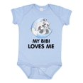 thumbnail image 1 of Inktastic Raccoon My Bibi Loves Me Boys or Girls Baby Bodysuit, 1 of 5