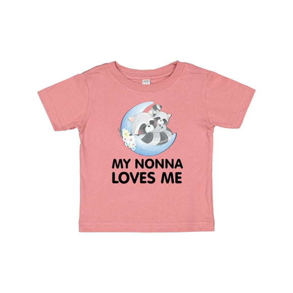 Inktastic Raccoon My Nonna Loves Me Boys or Girls Baby T-Shirt