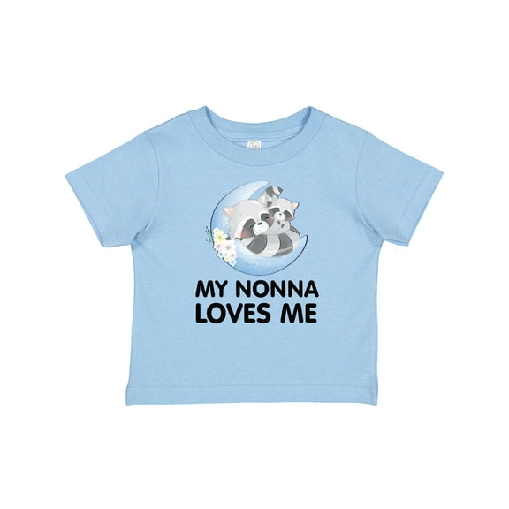 Inktastic Raccoon My Nonna Loves Me Boys or Girls Baby T-Shirt